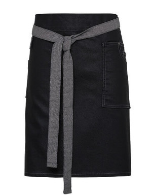 PW135 Division Waxed Look Denim Waist Apron - Reklamnepredmety