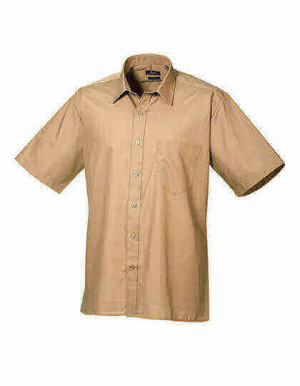 PW202 Men´s Poplin Short Sleeve Shirt - Reklamnepredmety