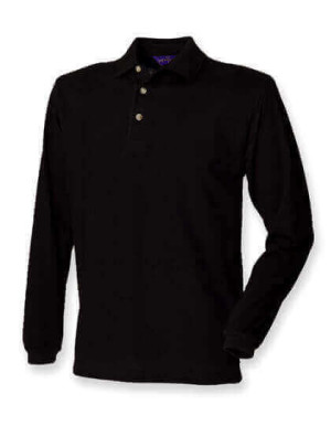 W105 Long Sleeved Cotton Piqué Polo Shirt - Reklamnepredmety