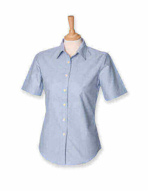 W516 Ladies Classic Short Sleeved Oxford Shirt - Reklamnepredmety