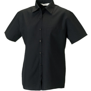 Z935F Ladies´ Short Sleeve Polycotton Poplin Shirt - Reklamnepredmety