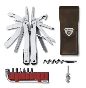 Victorinox 3.0238.L SwissTool Spirit Plus v koženom puzdre - Reklamnepredmety