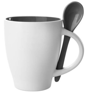 Spoon hrnček s lyžičkou - 300 ml - Reklamnepredmety