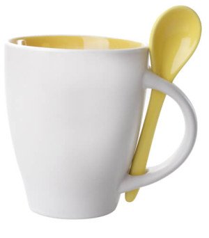 Spoon hrnček s lyžičkou - 300 ml - Reklamnepredmety