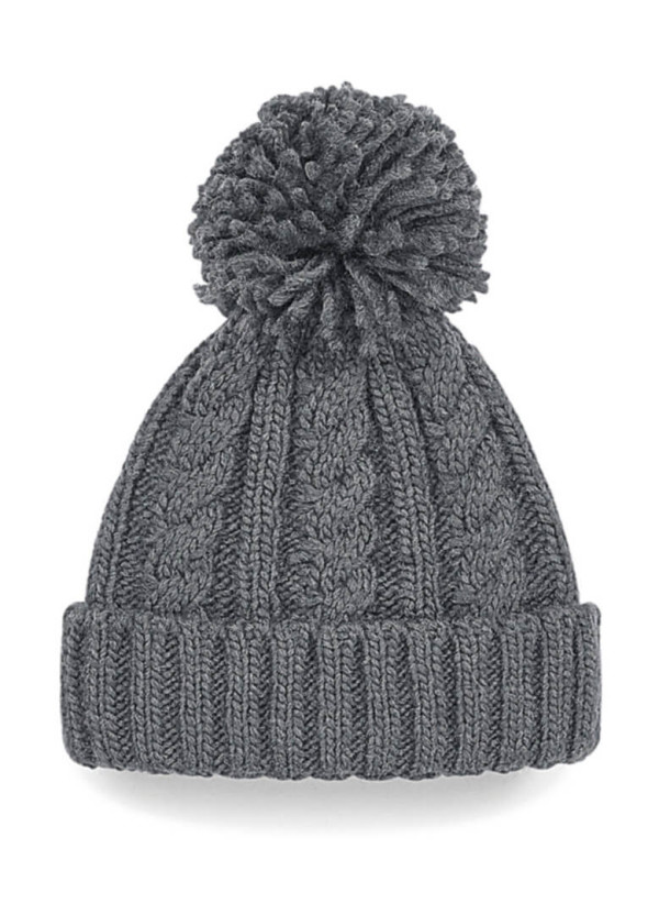 Čiapka Cable Knit Melange Beanie