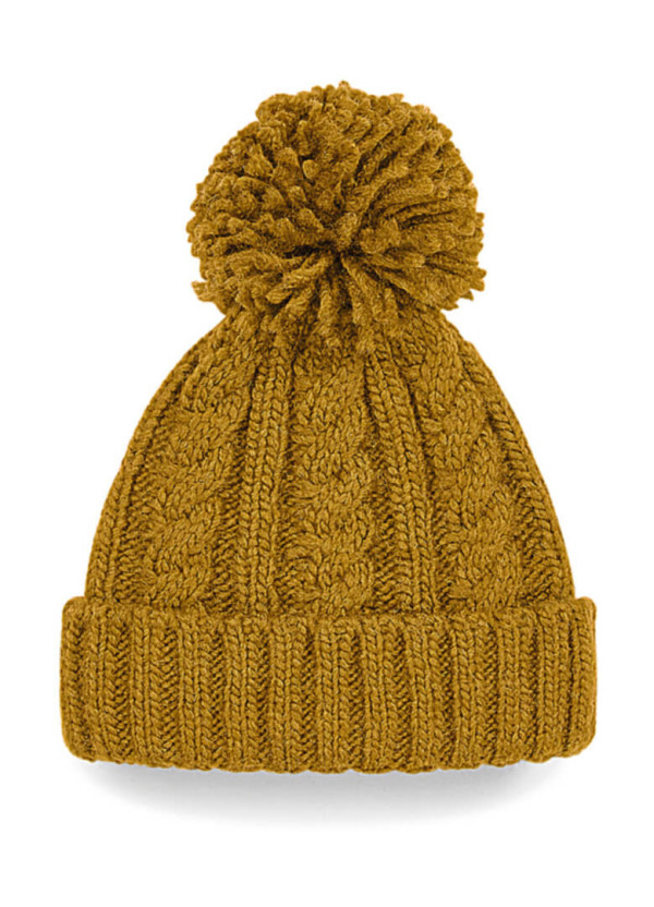 Čiapka Cable Knit Melange Beanie