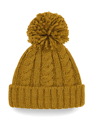 Čiapka Cable Knit Melange Beanie - Reklamnepredmety