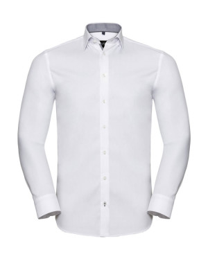 Pánska košeľa Tailored Contrast Herringbone - Reklamnepredmety