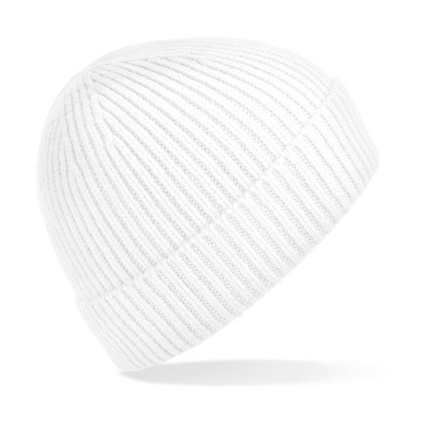 Engineered Knit Ribbed Beanie