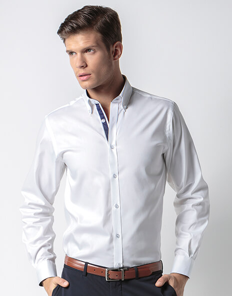 Košeľa Contrast Premium Oxford Button Down LS